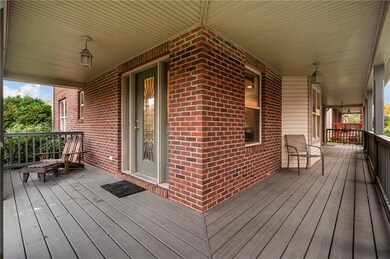 The wraparound covered porch is the perfect place 