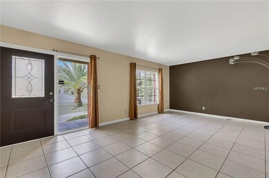 The tiled entrance keeps the entry easy to clean a