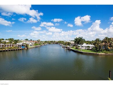 Looking north down one of Aqualane's widest canals