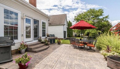 HUGE STAMPED CONCRETE PATIO