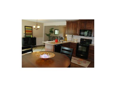 view of dinning area and living room from kitchen 