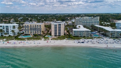 Aerial view of expansive coastline