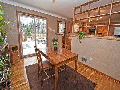 Formal Dining Room with Sliding Glass Doors leadin