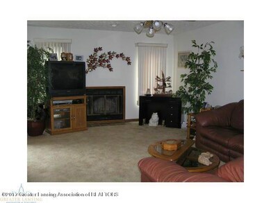 Living room with gas fireplace