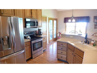 New Corian counters and stainless steel appliances