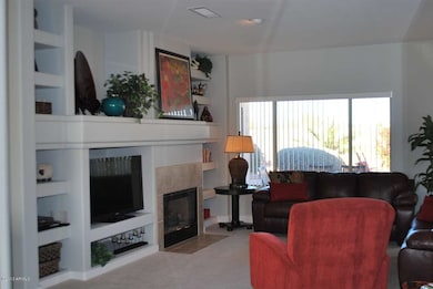 Family Room with media wall  & fireplace