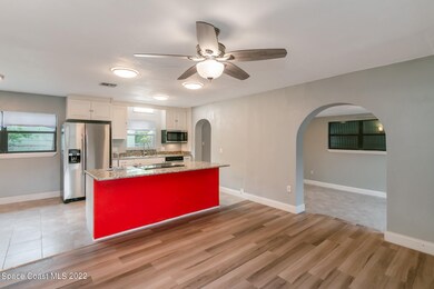 Living area to Kitchen