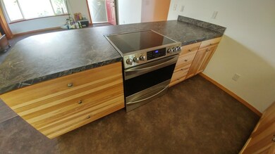 Beautiful Appliances and Hickory Cabinet