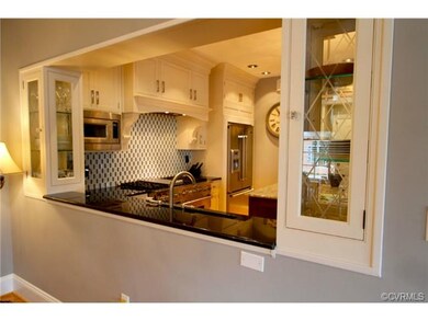 Kitchen's pass through to dining room