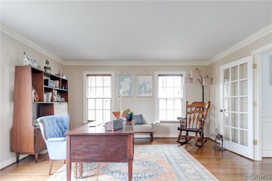 Alternate view of the home office with refinished