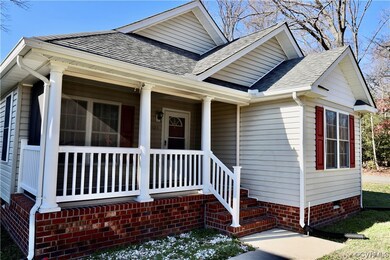 View of front facade with covered porch