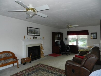 Gathering with Fireplace