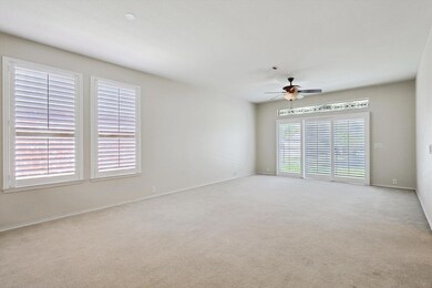 Living Room with Plantation Shutters