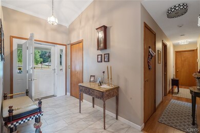 Enter into the spacious foyer.