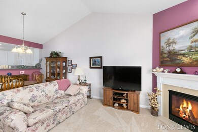 Great room with fireplace