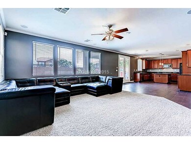 Family Room. Open design to kitchen