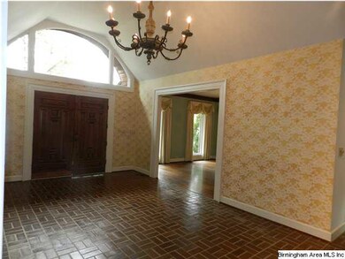 Another view of foyer, look at the fantastic rock 