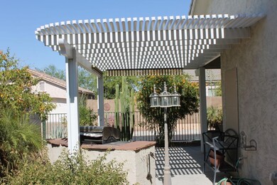 Back yard patio view
