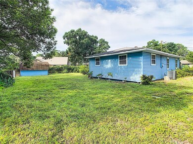 Large back yard. Great for parking a trailer or bo