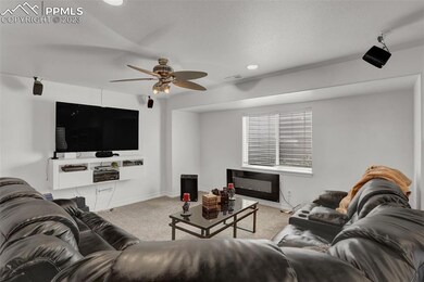 Freshly painted open basement