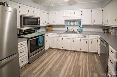 Large kitchen with plenty of cabinets