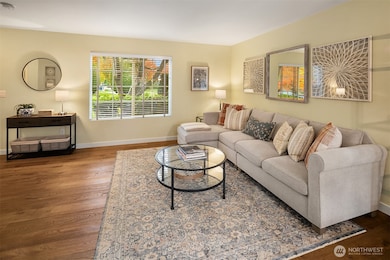 Hardwood floors, new trim, new lighting and blinds