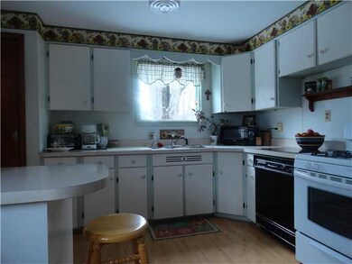 Kitchen. Enjoy the green space and babbling creek 