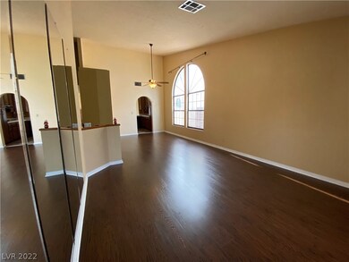view from front living room towards dining room wi