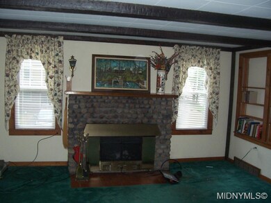 Living Room With Fireplace