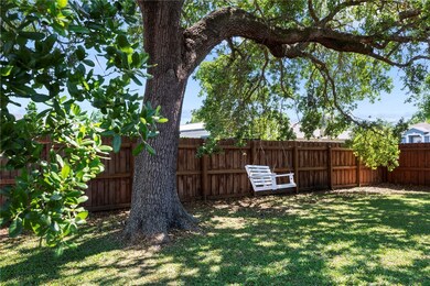 Large fenced backyard
