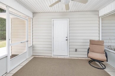 Screened Porch with Pedestrian Door into Garage Be