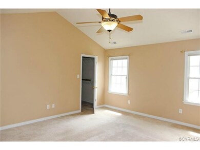Master bedroom is large with a walk-in closet and 