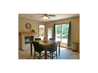 hearth area with gas fireplace