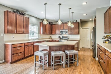 Tons of cabinet space in this huge kitchen!