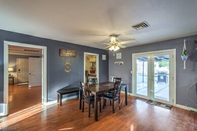 Dining area open to kitchen
