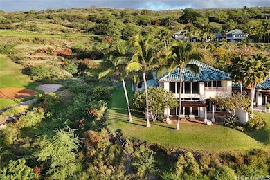 Ocean facing side of the home. Sand trap and putti