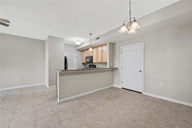 Living room into kitchen