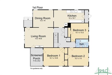 Downstairs floor plan