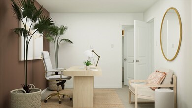 Office with baseboards