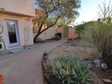In the back yard, looking Southwest