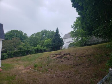 Fenced-in area in back yard.