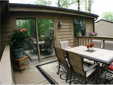 Exterior Back - Freshly Painted Deck, Sliding Door