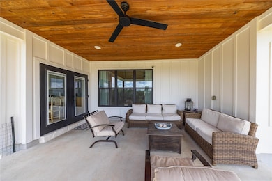 View of patio / terrace with an outdoor living sp