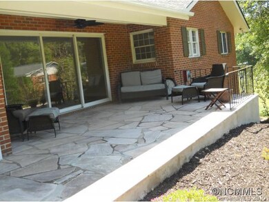 stone patio in back