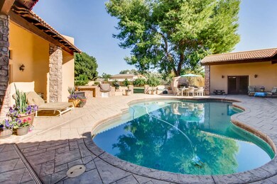 Back courtyard style patio