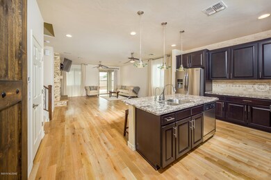 Kitchen Open to Living Room