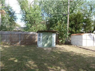 Back yard shed stays.