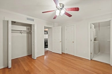 Bedroom with two closets