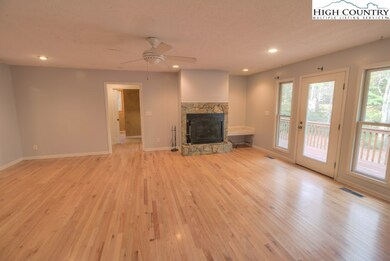 Living room with gas fireplace