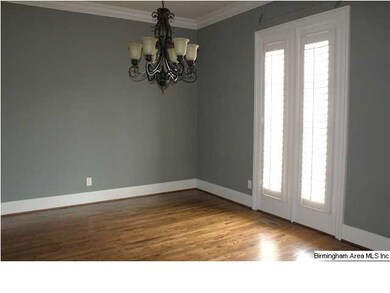 Formal dining room is just off the foyer.  There a
